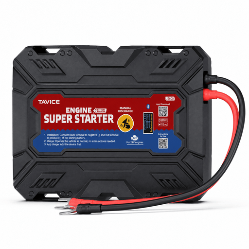 TAVICE LEAGEND JS600 On-Board SuperCap Jump Starter 12V Heavy-Duty Battery Booster Emergency Car Starter - Battery Mate