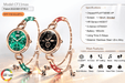 Tavice Misso Smartwatch for Women | Green Jewellery Style Strap, 1.19" AMOLED Display, Bluetooth Calling, AI Voice, Heart Rate, Sleep, Camera & Fitness Tracking - Battery Mate