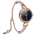 Tavice Misso Smartwatch for Women | Silver Jewellery Strap, 1.19" AMOLED Display with Gold Watch Face, Bluetooth Calling, AI Voice, Heart Rate, Sleep, Camera & Fitness Tracking - Battery Mate