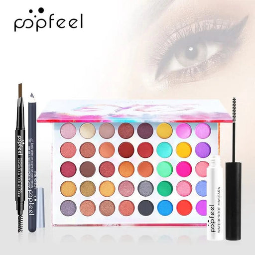TAVICE Popfeel 30 Piece Complete Makeup Kit – Eyes, Lips, Face & Brushes | Women, Girls, Teens | Gift - Battery Mate