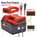 TAVICE Portable USB Type-C Charger Adapter Compatible with Milwaukee M18 18V Battery Power Source - Battery Mate