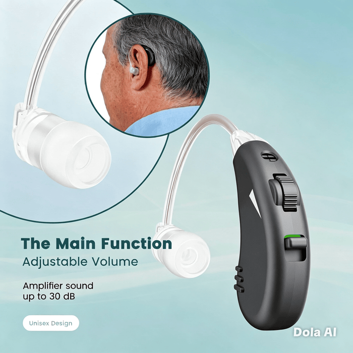 TAVICE Rechargeable Dual Behind-the-Ear Sound Amplifier with Noise Reduction and Long Battery Life | USB Charging | Discreet Design - Battery Mate