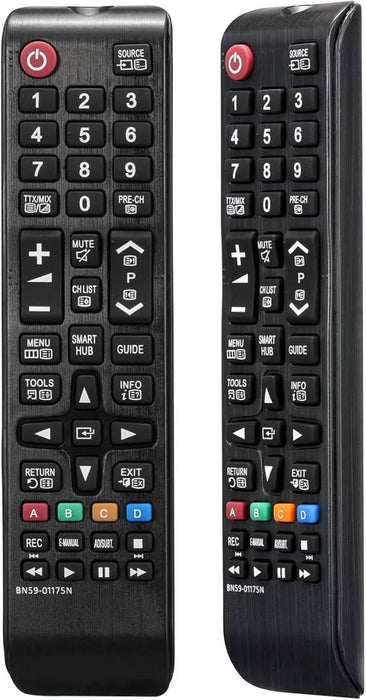 Tavice Replacement BN59 - 01175N TV Remote Control 2 Pack for Samsung Smart LCD LED TV UE40H6500 UE48H6500 UE40H6650 UE48H6640 UE48H6650 - Battery Mate