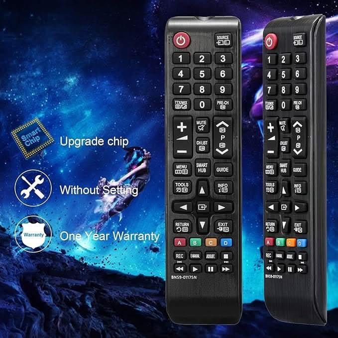 Tavice Replacement BN59 - 01175N TV Remote Control 2 Pack for Samsung Smart LCD LED TV UE40H6500 UE48H6500 UE40H6650 UE48H6640 UE48H6650 - Battery Mate