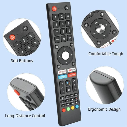 TAVICE Replacement Remote Control 2 Pack for CHIQ L40K5 & Changhong TV – Compatible with GCBLTV02ADBBT - Battery Mate