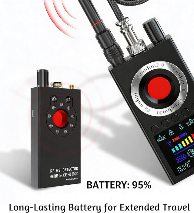 TAVICE RF Signal Detector, Wireless Signal Scanner, Portable Device Finder and Privacy Protection Tool for Travel and Personal Security - Battery Mate