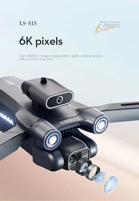 Tavice S1S Max Foldable FPV Drone with 6K Camera | Brushless RC Quadcopter, Optical Flow, WiFi FPV, 18 - Min Flight Time - Battery Mate