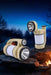 TAVICE Solar Rechargeable Camping Lantern, Waterproof, 100° Rotating, Spotlight, Floodlight & Ambient Light - Battery Mate