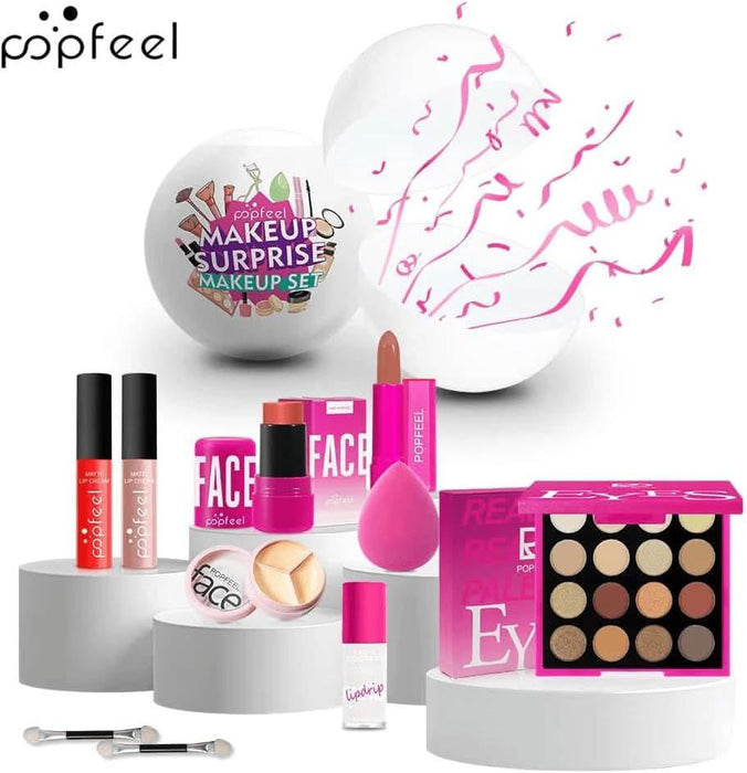 TAVICE Surprise Makeup Ball Gift Set Festive Cosmetic Bundle for Special Occasions, Perfect Birthday Surprise Makeup Sphere - Battery Mate