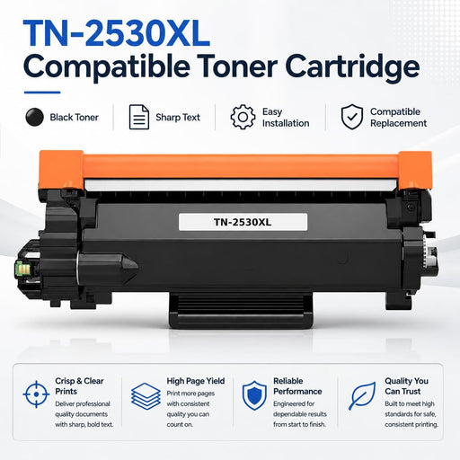 TAVICE TN2530XL Toner Cartridge Compatible with Brother HL-L2400DW/L2445DW/L2460DW/L2464DW - Battery Mate