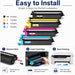 TAVICE TN258/TN258XL 4-Pack Toner Cartridge Compatible with Brother MFC-L8390CDW/L3760CDW - Battery Mate