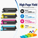TAVICE TN258/TN258XL 4-Pack Toner Cartridge Compatible with Brother MFC-L8390CDW/L3760CDW - Battery Mate