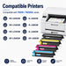 TAVICE TN258/TN258XL 4-Pack Toner Cartridge Compatible with Brother MFC-L8390CDW/L3760CDW - Battery Mate