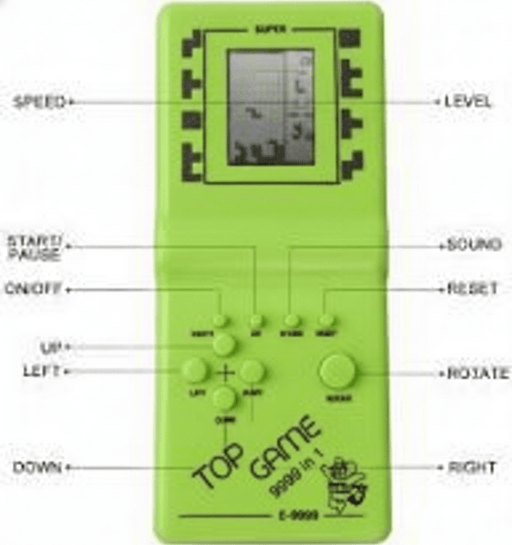 TAVICE TOP Game Mini Portable 3" Handheld with 9,999 Retro Games Classic Arcade & Puzzle Gaming - Battery Mate