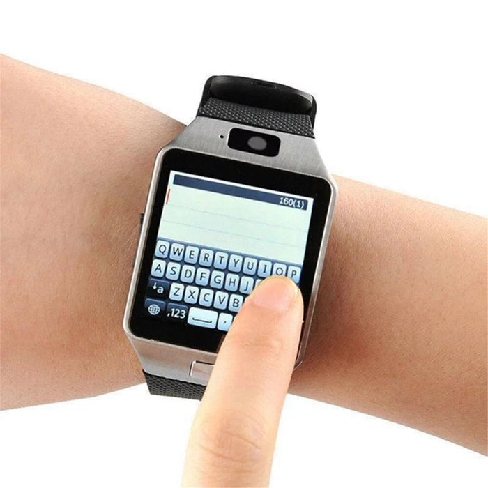 Tavice TZ1 Bluetooth Smart Watch with Touchscreen | Camera, Pedometer, Sleep Monitor, Notifications & Multi-Language Support - Battery Mate