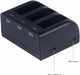 TAVICE Ultra Fast Charging USB Triple Battery Charger for GoPro HERO3 HERO3+ HERO4 Action Cameras | Charger Only Compact Fast USB - Battery Mate