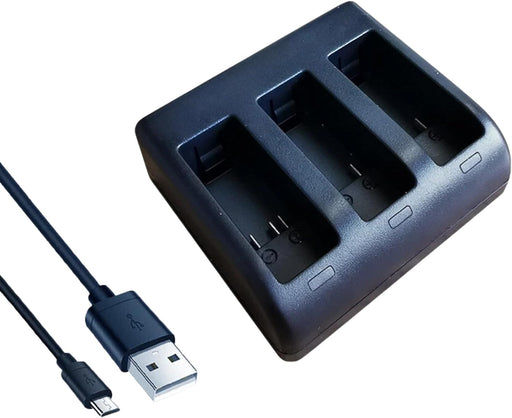 TAVICE Ultra Fast Charging USB Triple Charger for GoPro Hero 8 7 6 5 Action Camera | Multi Battery Fast Smart Charging Dock - Battery Mate