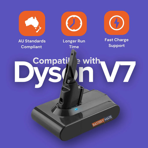 Tavice V7 Battery Compatible with All Dyson V7 & SV11 Vacuums + 2 Pre FILTERS | Works with Dyson V7 Animal Motorhead Pro Origin Total Clean Trigger - Battery Mate