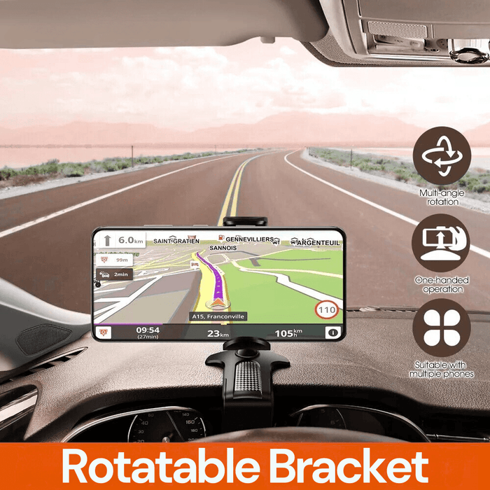 Universal Dashboard Car Mount Phone Holder – Compatible with iPhone 16, Samsung S25 & More - Battery Mate