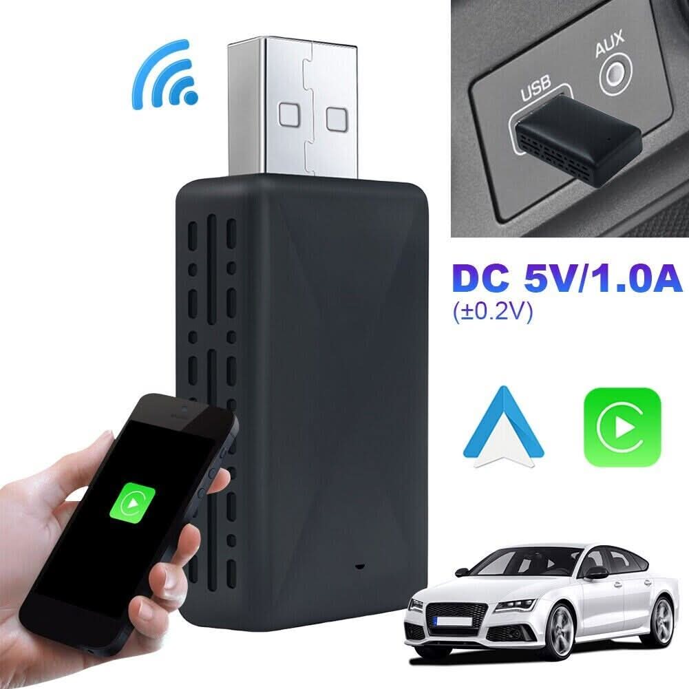 Wireless Apple Carplay Adapter Android Auto Adapter USB Car Dongle
