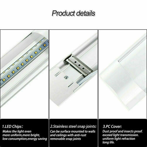 1 Pc LED Slim Ceiling Batten Light Daylight 60CM Coolwhite 6500K 2-4FT - Battery Mate