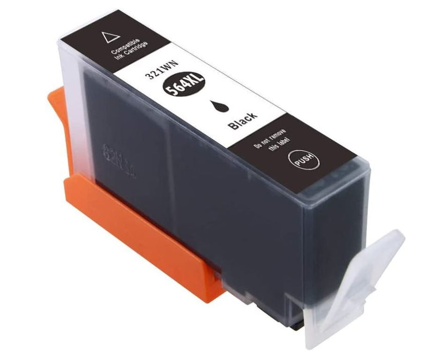 1 x Compatible HP 564XL Black High Yield Inkjet Cartridge CN684WA - 550 Pages - Battery Mate