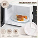 10 Pack | 3 Compartment Compostable 10 inch Heavy-Duty Plate Eco-Friendly Disposable - Battery Mate