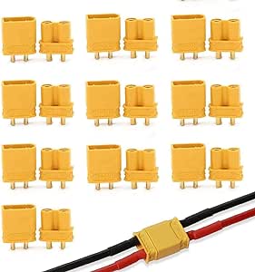 10 pairs XT30 Male Female Bullet Connector Plug For Lipo Battery - Battery Mate