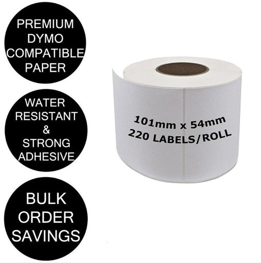 10 Rolls | Dymo Compatible SD99014 LabelWriter 450 Seiko Product Labels 54mm x 101mm 99014 - Battery Mate