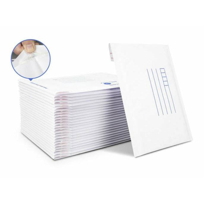100 Pieces | Bubble Mailer 01 100 x 180mm Padded Bag Envelope - Battery Mate