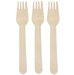 1000 Pack | Disposable Wooden Fork Biodegradable - Battery Mate