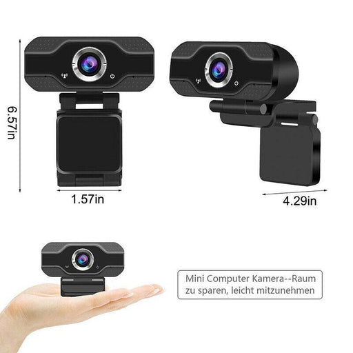 1080P Webcam Full HD USB 2.0 For PC Desktop Laptop Web Camera with Microphone - Battery Mate