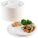 125 Pack | 100% Compostable 10 inch Heavy-Duty Plate with 3 Compartment - Battery Mate