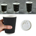12oz (Medium) 200pcs Disposable Coffee Cups Bulk Takeaway Paper Triple Wall Take Away - Battery Mate
