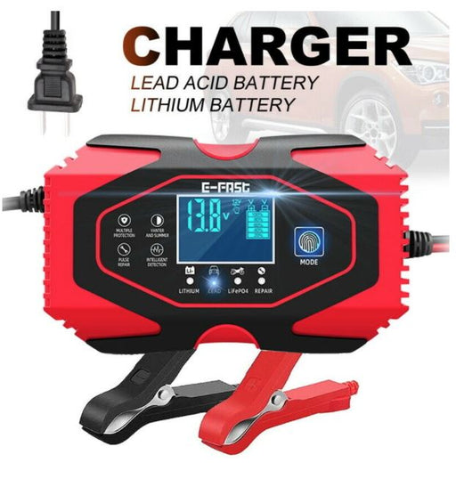 12V 24V Car Battery Charger Lead-acid AGM GEL-Lithium LiFePO4 Battery Repair Use - Battery Mate