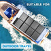 12V 380W Folding Solar Mat Black Silicon Blanket Flexible Solar Panel Kit - Battery Mate