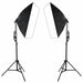 135W Photography Studio Softbox Continuous Lighting Soft Box Light Stand - Battery Mate