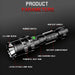 180000LM L2 LED Tactical Flashlight USB Rechargeable Camping Hunting Torch - Battery Mate