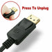 1.8m Display Port DP to HDMI Cable - Battery Mate