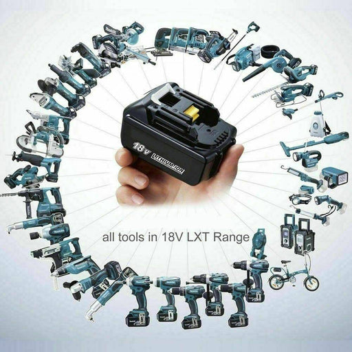 Original For Makita 18V High Density 3Ah-9Ah Rechargeable Power Tools  Battery with LED Li-ion Replacement LXT BL1860B BL1860 BL1850 LXT400  Cordless