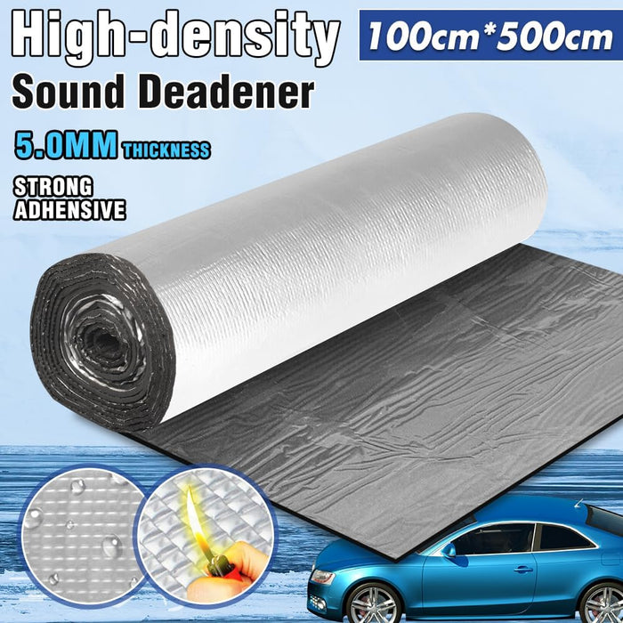 1Mx5M Sound Deadener Roller Car Insulation Mat Heat Shield Noise Adhesive Foam - Battery Mate