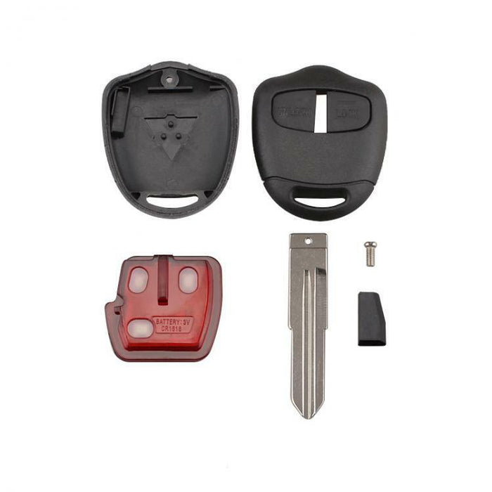 2 Buttons Remote Key Fob with ID46 Chip Fit for MITSUBISHI Triton Pajero 08-12 - Battery Mate