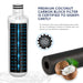 2 Compatible LG Refrigerator Water Filter LT1000P / ADQ747935 GF-V708MBSL GF-V910MBSL - Battery Mate
