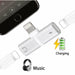 2 iN1 For iPhone 12 11 Xs X 8 7 Adapter Charging Splitter Headphone Jack Cable - Battery Mate