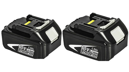 [2 Pack] 18V Makita Compatible Battery Replacement 6.0 AH | BL1830 BL1850 - Battery Mate
