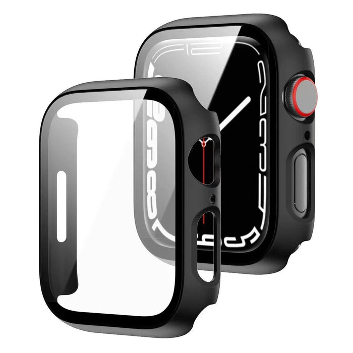 2 Pack | 40mm For Apple Watch iWatch Ultra 8 SE 7 6 5 4 Screen Protector Case | Black - Battery Mate