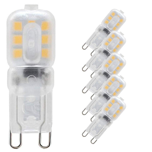 2 Pack | G9 LED Light Bulbs Non-Dimmable Warm White 3000K for Landscape Ceiling - Battery Mate