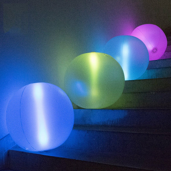 2 Pack Glow Beach Ball Glow Sticks Balls Party Glow in the dark Toys 30cm - Battery Mate
