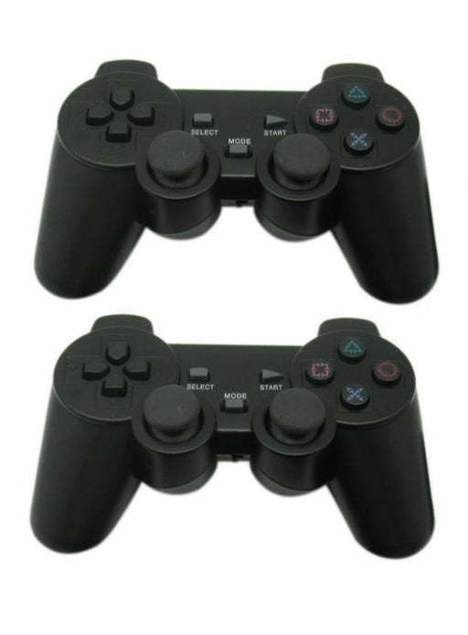 [2 Pack] Sony PS2 Compatible 2.4G Wireless Twin Shock Game Controller Joystick Joypad - Battery Mate