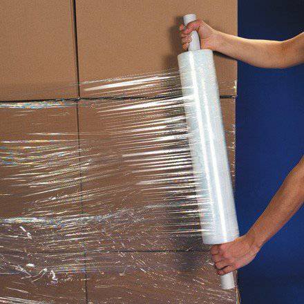 2 Rolls Stretch Film | Pallet Wrap CLEAR Hand Use 500mm x 450m | 25UM Pallet Wrap - Battery Mate